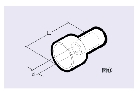 絶縁被覆付圧着端子（閉型）